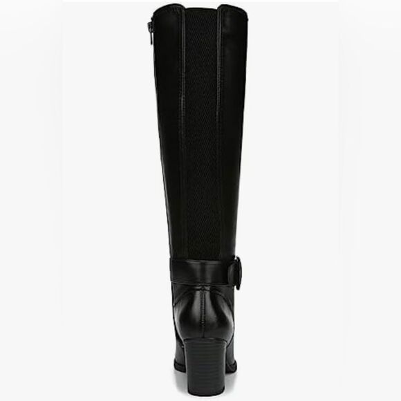 SOUL Naturalizer Black Wide Calf Chunky Heel Boot Knee High Size 6.5 New - Picture 8 of 13
